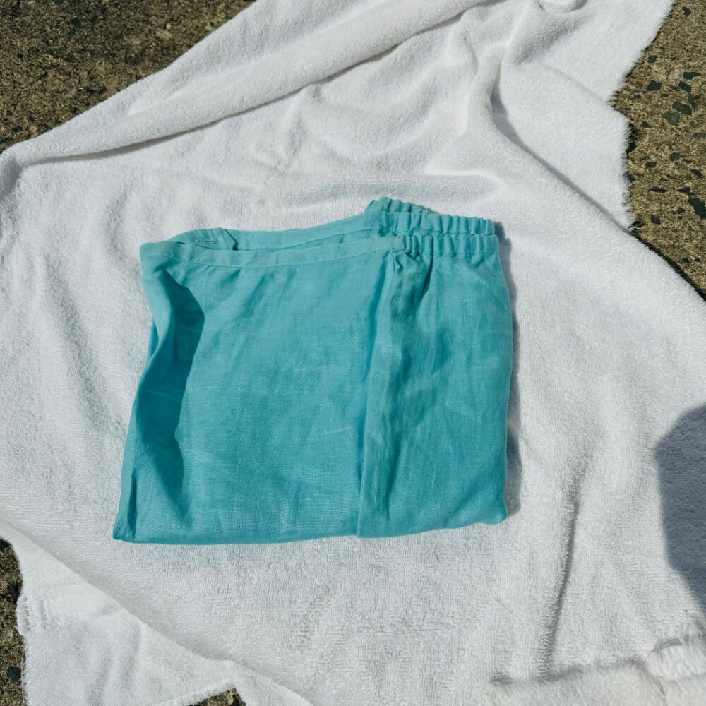 Charter Club NWT Linen Summer Two Piece Pantsuit Set Size 14 - Picture 16 of 16